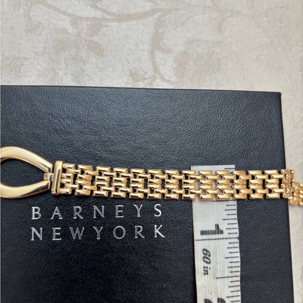🆕 Barneys NY Panther Link Horsebit Bangle 😍 - Picture 8 of 9